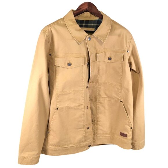 L.L. Bean Other - L.L. Bean Mens XL Tall Khaki Jacket With Plaid Lining